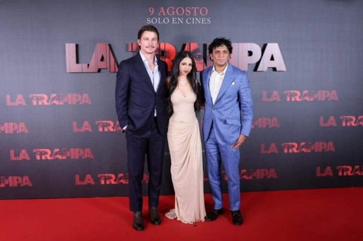 沙马兰女儿惊艳亮相首映礼，导演沙马兰新作《陷阱》首映登场-1