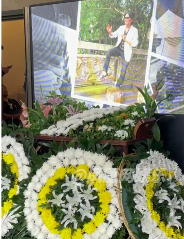 著名配音演员石班瑜逝世追悼会：大型屏幕播放生前照片-2