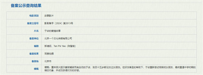 郭德纲解读中年之恋，《于该的爱情故事》立项-1