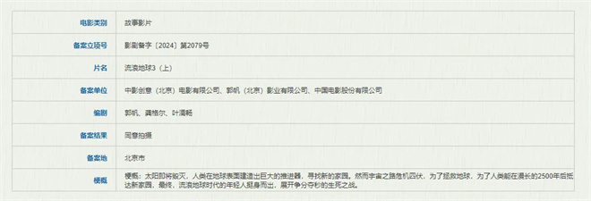 《流浪地球3》《九龙城寨》等721部新片来袭！-1