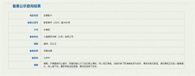 备案项目《头等舱》 王红卫编剧述说“错过的爱情”-1