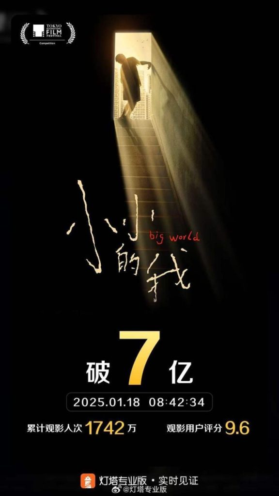易烊千玺主演电影《小小的我》票房创7亿