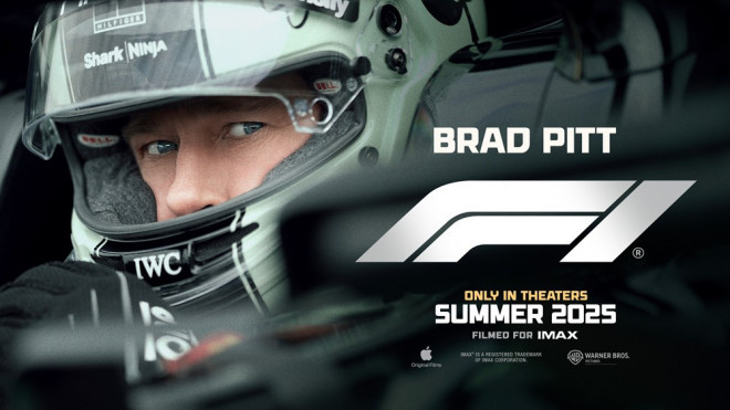 《F1》预告曝光：布拉德·皮特实况演绎极速激情-1