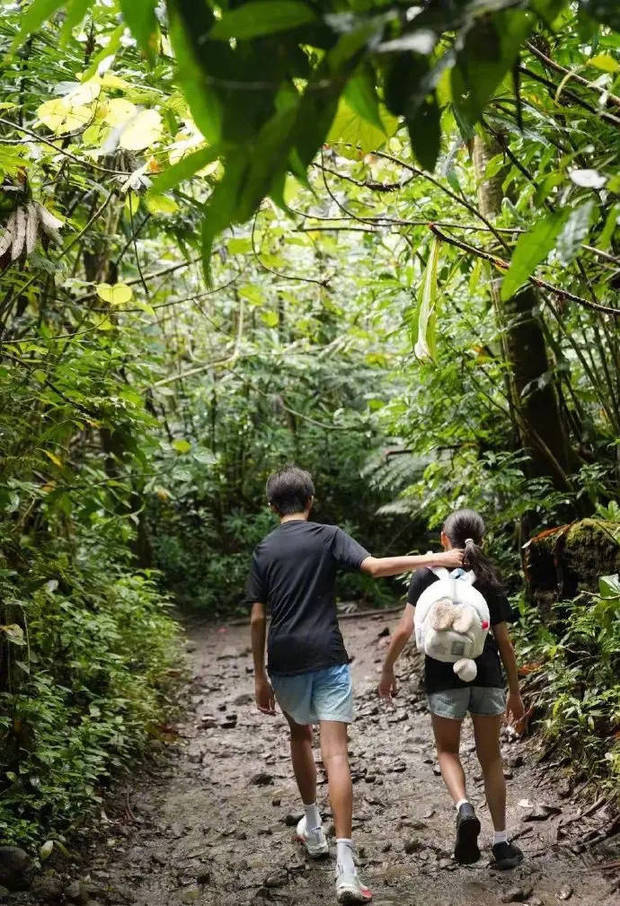 孙俪晒全家爬山照:四口同框,等等身高超妈妈-3 孙俪晒全家爬山照:四口同框,等等身高超妈妈-3